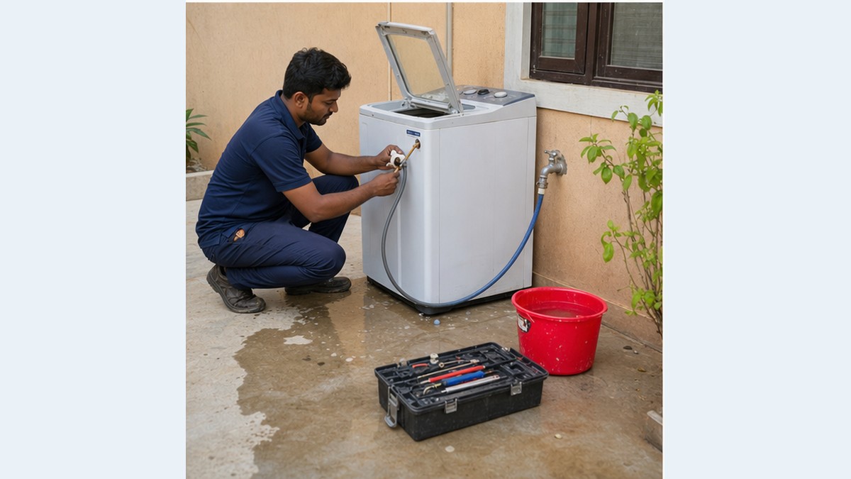Washing machine inlet and leakage service